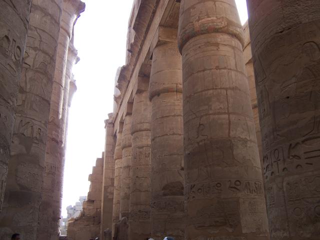 image Columnas de la sala hipóstila del Templo de Karnak, Egipto