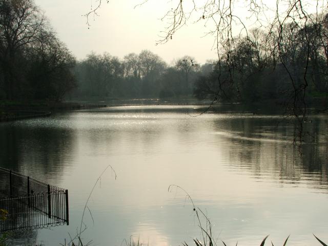 image Lago en el Parque Cheswick, Londres, Reino Unido