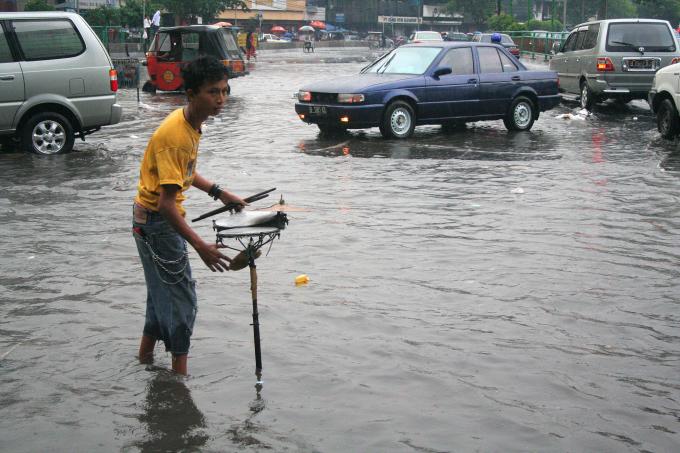 image Inundación, Jakarta, Java, Indonesia