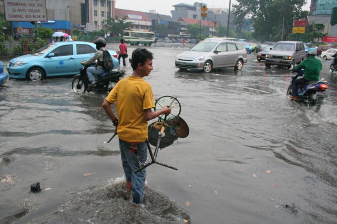 image Inundación, Jakarta, Java, Indonesia