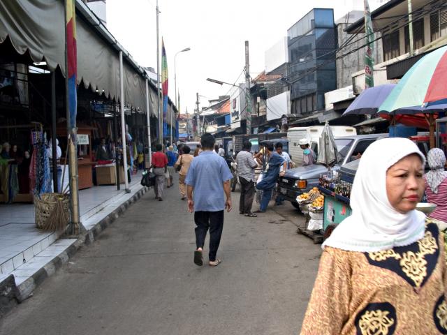 image Vista general del mercado, Jakarta, Indonesia