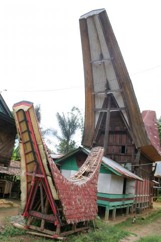 image Casas tradicionales, Sulawesi, Indonesia