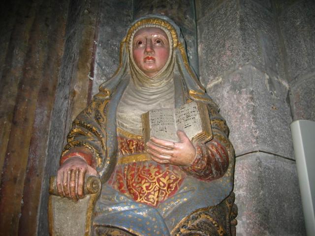 image Imagen medieval en la Catedral de Santiago de Compostela, A Coruña