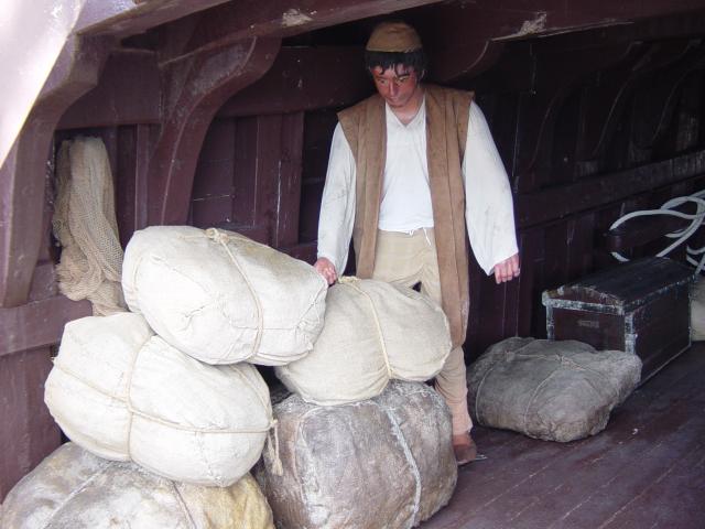 image Interior de la réplica de la Pinta, Muelle de las Carabelas, Palos de la Frontera, Huelva