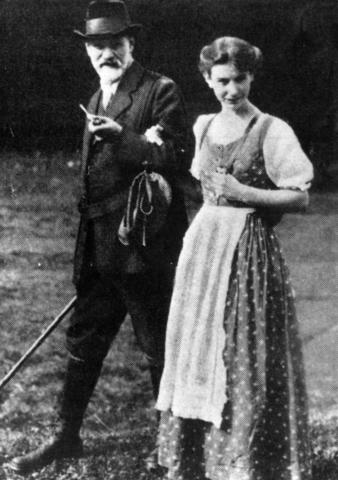 image Freud y su hija Anna