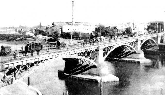 image Puente de Isabel II a comienzos del siglo XX, Sevilla, Andalucía