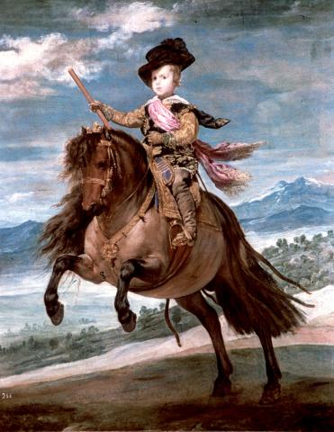 image El Príncipe Baltasar Carlos a caballo, de Diego Velázquez