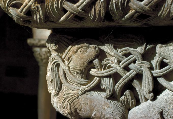 image Capitel románico, Monasterio de Santo Domingo de Silos, Burgos