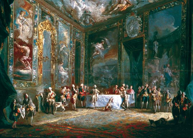 image Carlos III comiendo ante su corte, de Paret