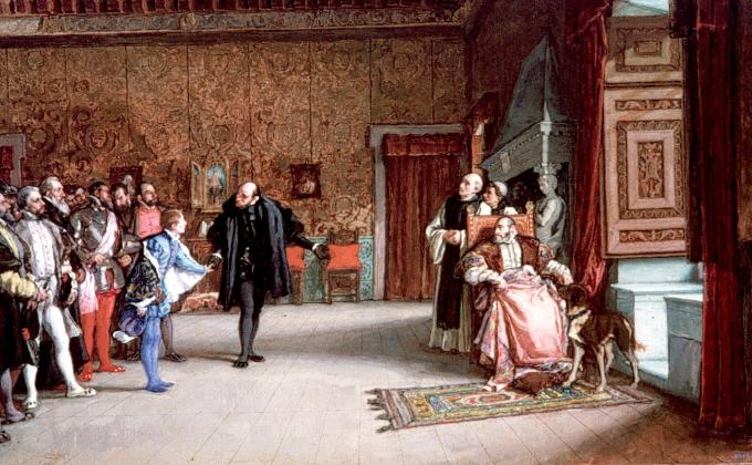 image Presentación de don Juan de Austria ante Carlos V en Yuste, de Eduardo Rosales