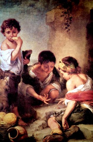 image Niños jugando a los dados, de Bartolomé Esteban Murillo
