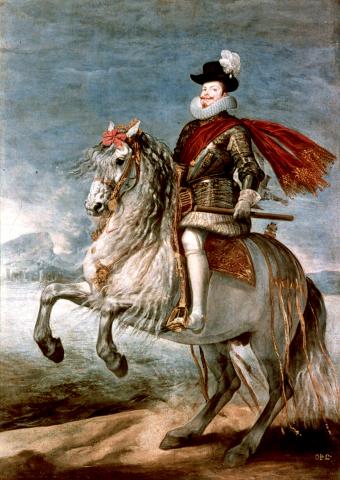 image Felipe III a caballo, de Velázquez