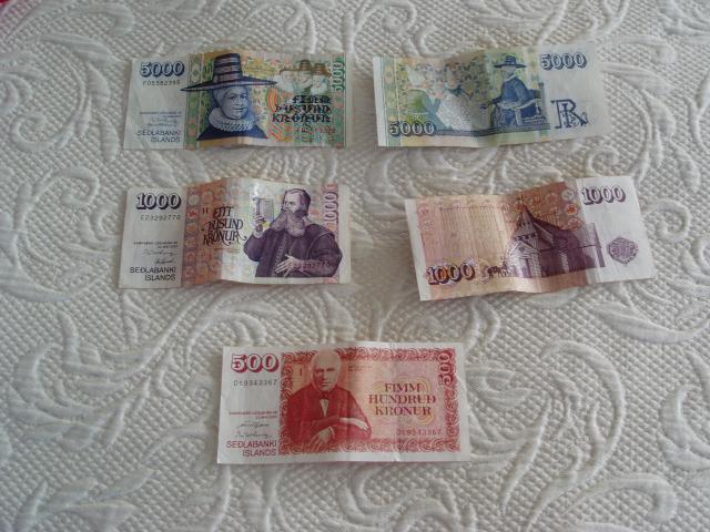 image Billetes de coronas islandesas