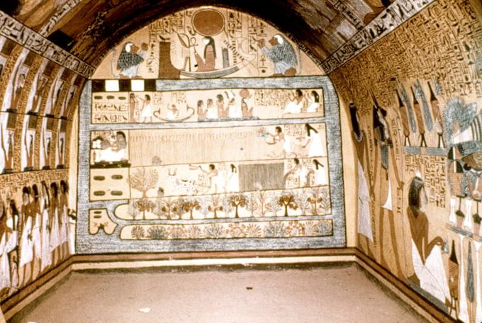 image Tumba egipcia con escenas agrícolas, Valle de los Reyes, Egipto