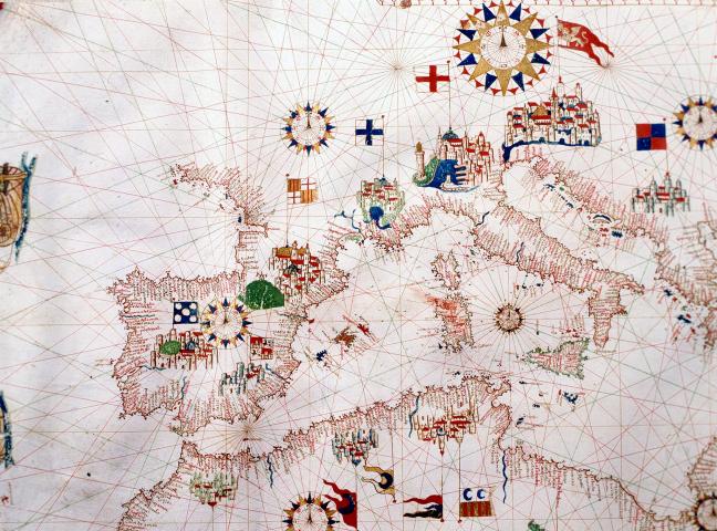 image Portulano del Mediterráneo de Mateo Prunes