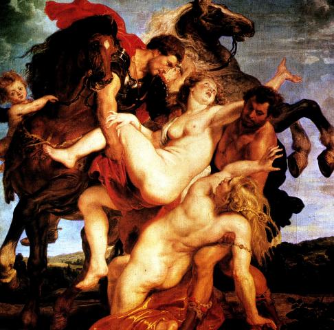 image El Rapto de las Hijas de Leucipo, de Peter Paul Rubens