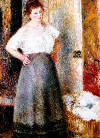 image Lavandera, de Pierre Auguste Renoir