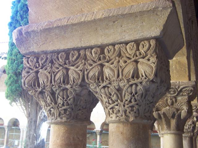 image Capitel "La filigrana", Monasterio Santo Domingo de Silos, Burgos