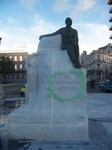 image Escultura al poeta J.C. Zenea, La Habana, Cuba