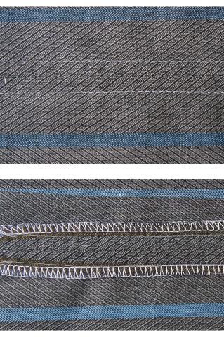 image Costura superpuesta sobrehilada