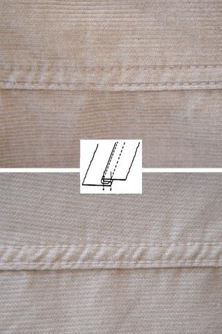 image Costura francesa con puntada de cadeneta