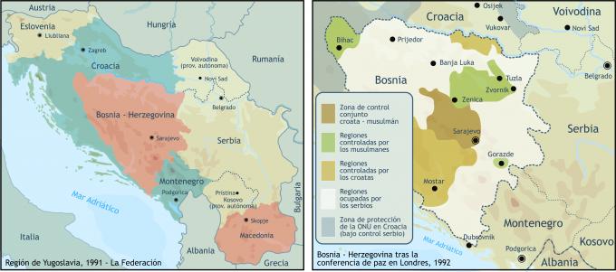 ilustracion Región de Yugoslavia, de la Federación de Yugoslavia a la ruptura 