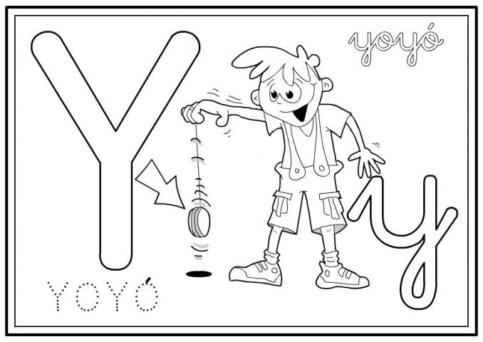 ilustracion Letra Y: yoyó