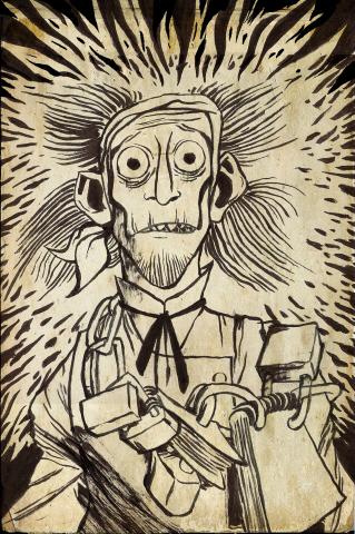 ilustracion Canción de Navidad: Aparición de marley, su difunto socio