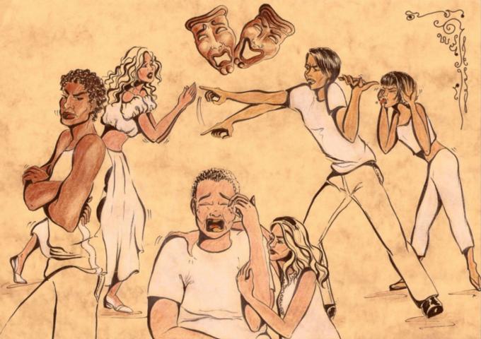 ilustracion Dramatización teatral: la concentración