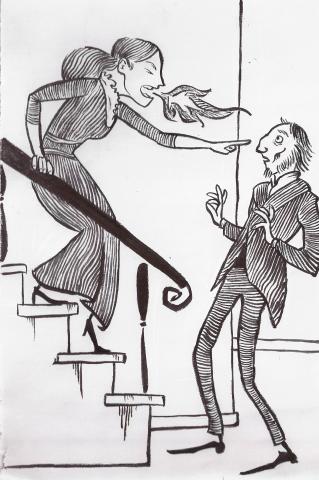 ilustracion La muerte de Iván Ilich: Los celos