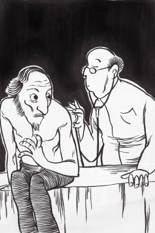 ilustracion La muerte de Iván Ilich: Iván va al médico