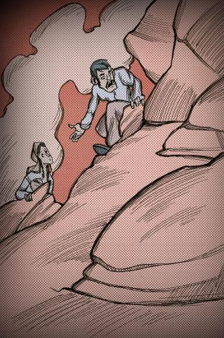 ilustracion La perla: La huida