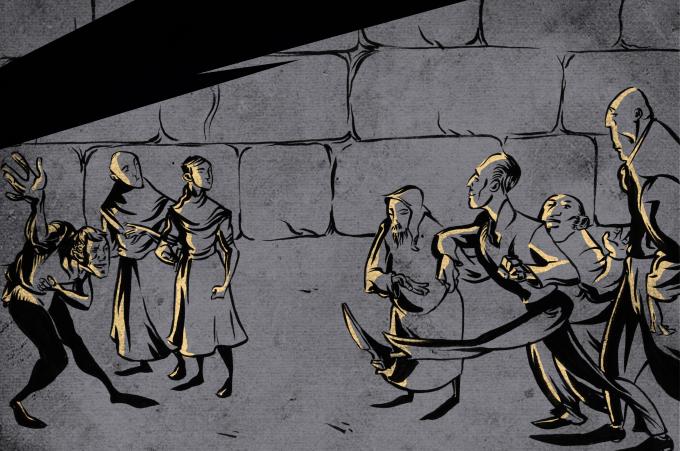 ilustracion Hamlet: La llegada de los cómicos