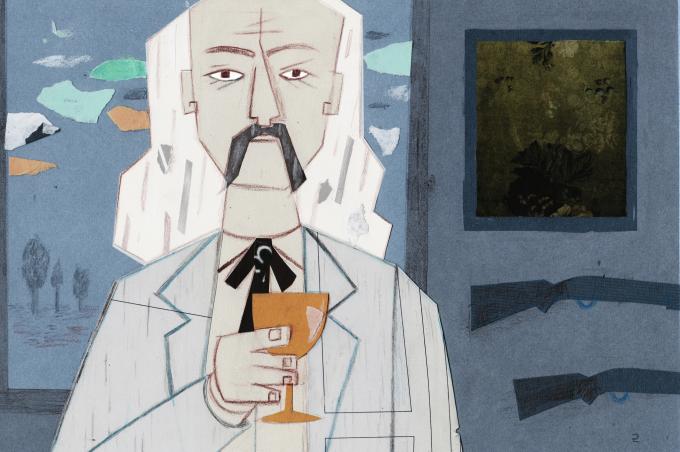 ilustracion Las aventuras de Huckleberry Finn: El patriarca de la familia, el coronel Grangerford