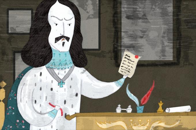 ilustracion Los tres mosqueteros: La carta sustraída