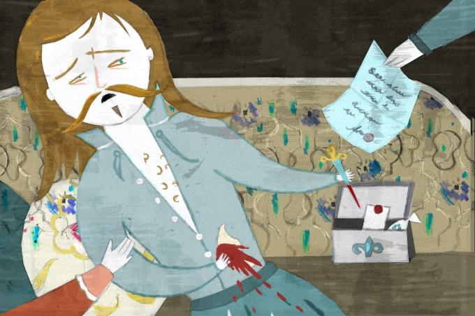 ilustracion Los tres mosqueteros: El asesinato de Buckingham