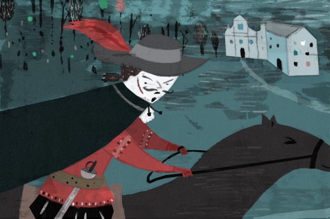 ilustracion Los tres mosqueteros: Rochefort acude al convento