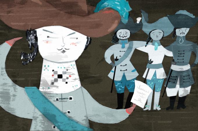 ilustracion Los tres mosqueteros: El ascenso de D´Artagnan como teniente de los Mosqueteros