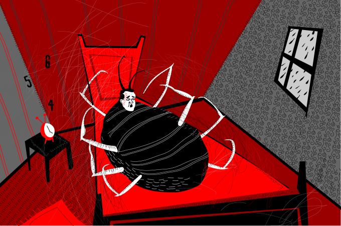 ilustracion La metamorfosis: El sueño angustioso de Gregorio Samsa