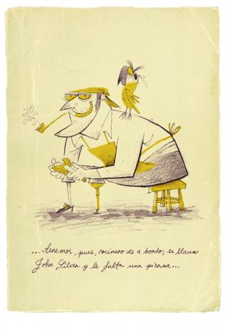 ilustracion La isla del tesoro: La carta de Trelawney