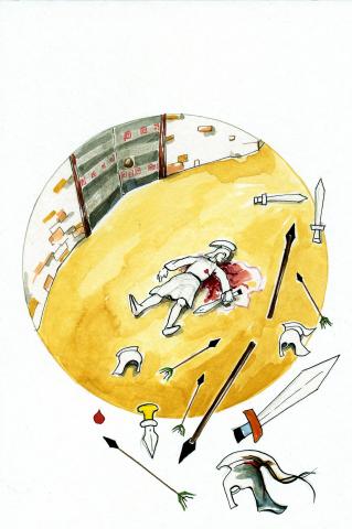 ilustracion La Odisea: Atenea consigue la paz