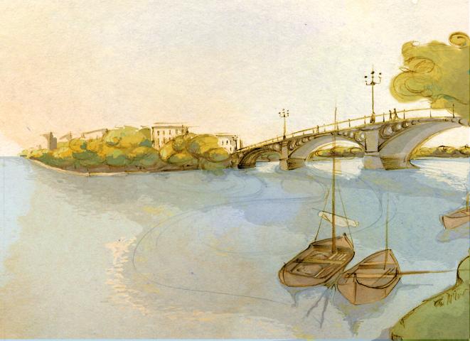 ilustracion Poesía de Lope de Vega: Seguidillas del Guadalquivir