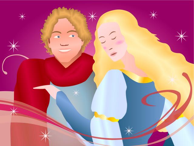 ilustracion San Jorge y la princesa