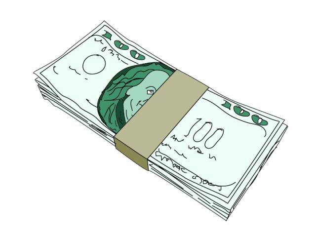 ilustracion Fajo de billetes