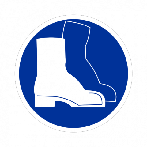 ilustracion Uso obligatorio de calzado de seguridad