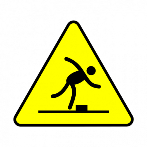 ilustracion Peligro: Objetos en el suelo