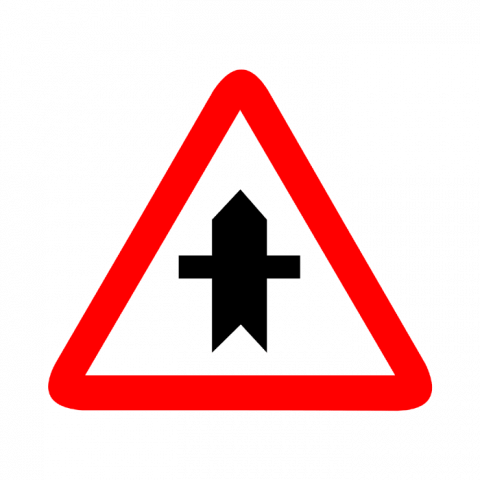 ilustracion Peligro: Intersección con prioridad