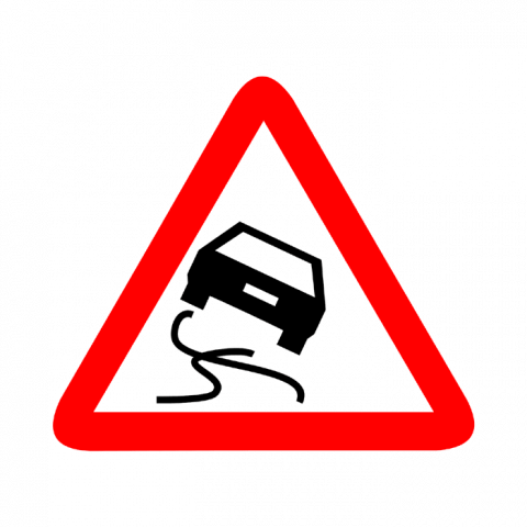 ilustracion Peligro: Pavimento deslizante