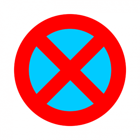 ilustracion Parada y estacionamiento prohibido