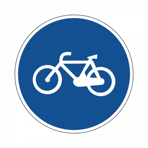 ilustracion Camino reservado para ciclos